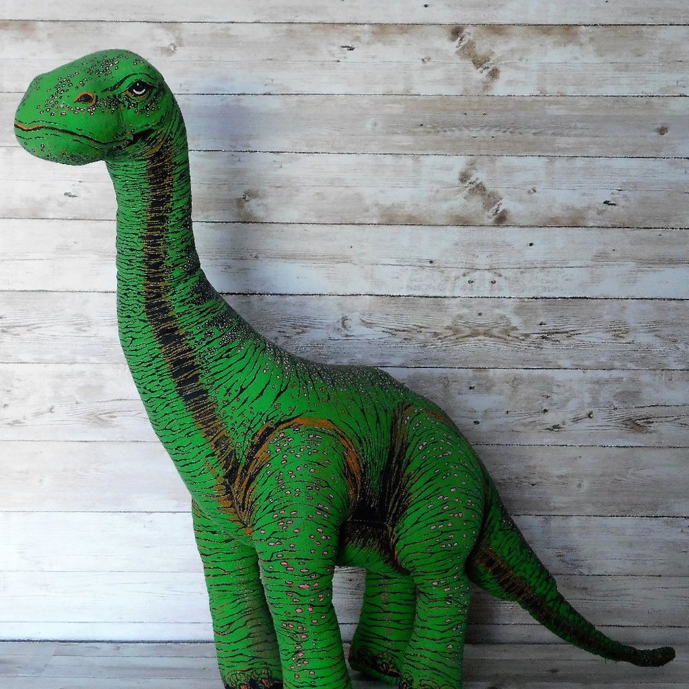 RARE Vintage 1992 Apatosaurus Dinosaur Plush Stuffed Toy